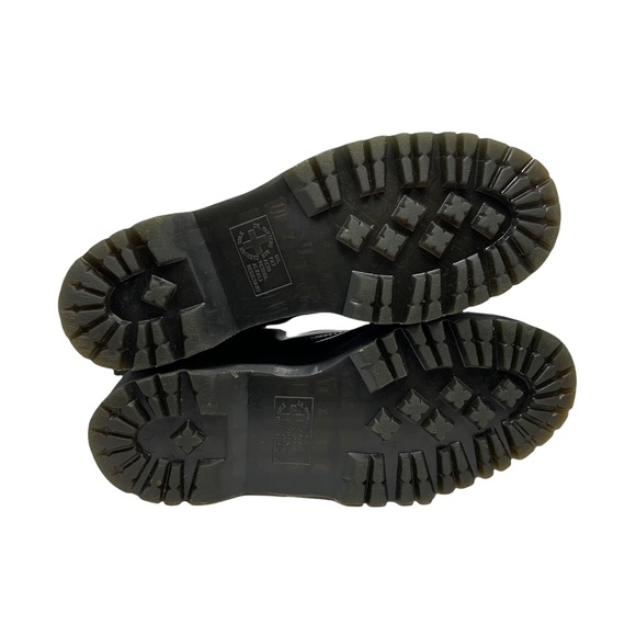 Dr. Martens Womens Jadon Leather Platform Boots Size 12 Black 8 Eye Goth Grunge - Picture 6 of 12